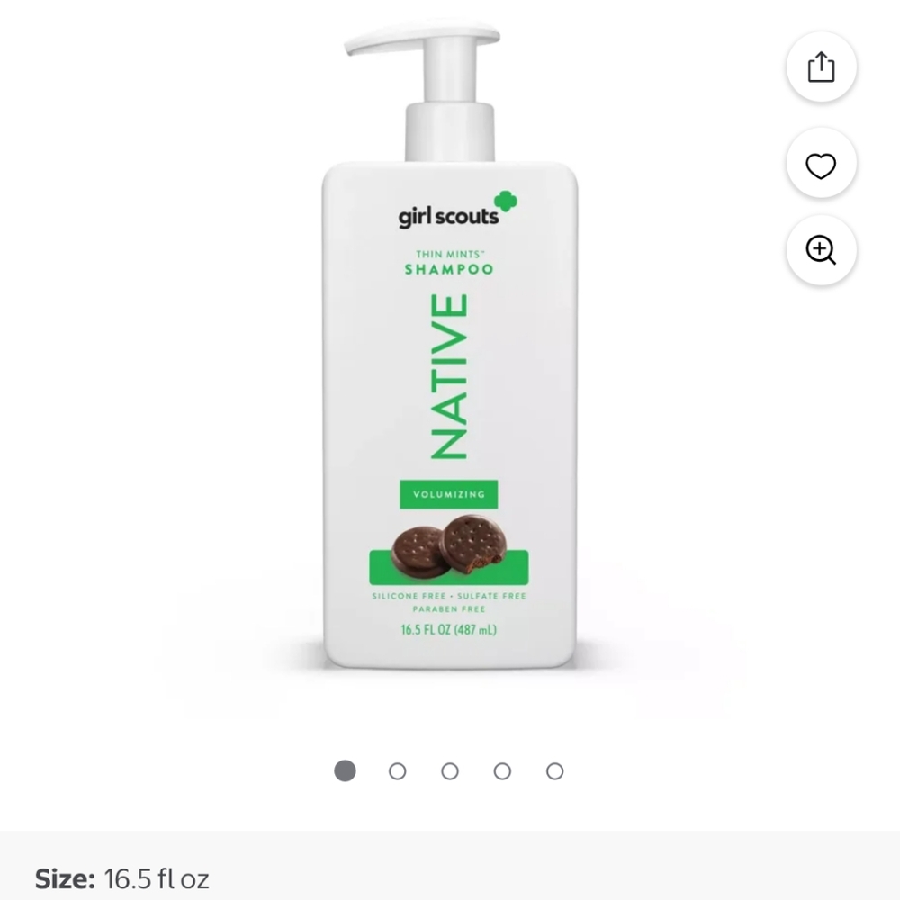 Native Hair Care Green and White Pump Bottle